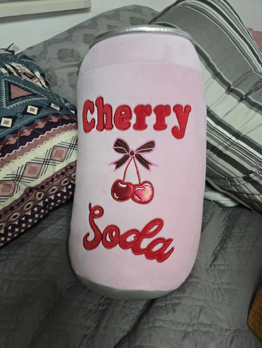 Weighted Cherry Soda Plush Can 16